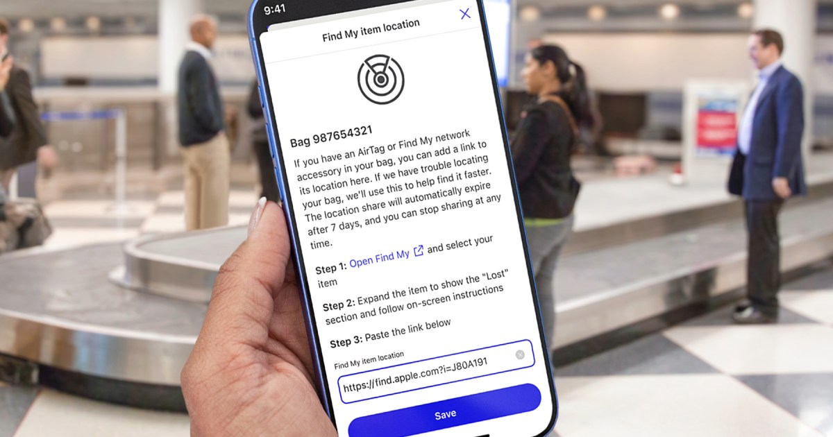 Track Lost Luggage Easier with Apple's Find My Feature on United Airlines