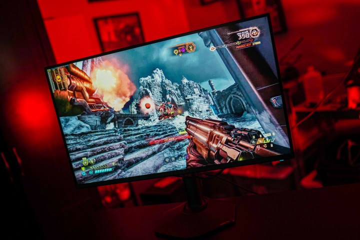 Doom Eternal on the Alienware AW2725QF