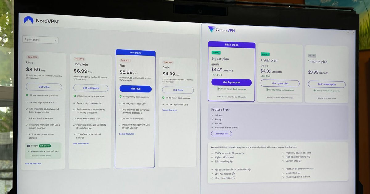NordVPN vs. Proton VPN: A Comprehensive Comparison