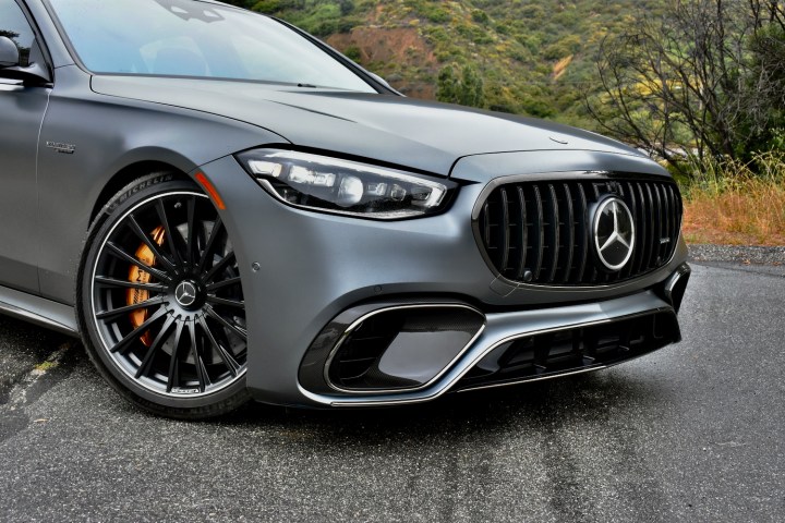 Front end of the 2024 Mercedes-AMG S63 E Performance.