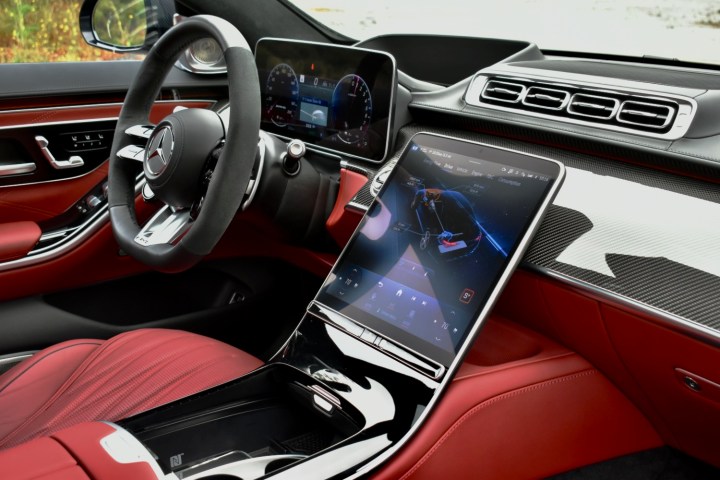 Interior of the 2024 Mercedes-AMG S63 E Performance.