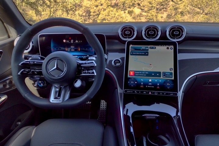 Interior of the 2025 Mercedes-AMG GLC63 S E Performance.