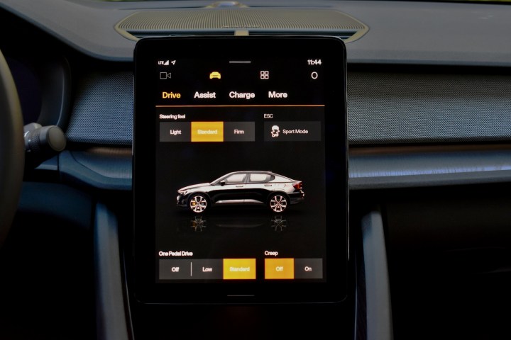 Touchscreen in the 2024 Polestar 2.