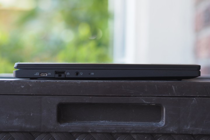 Acer Chromebook Plus 516 GE left side view showing ports.