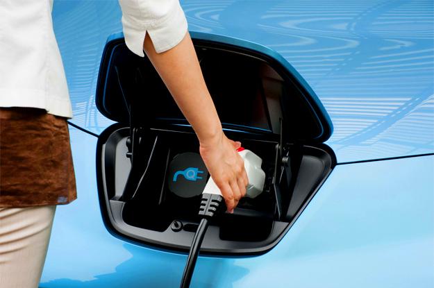 Electric car plug charging