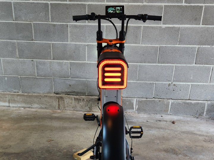 Async A1 Pro distinctive tail light.