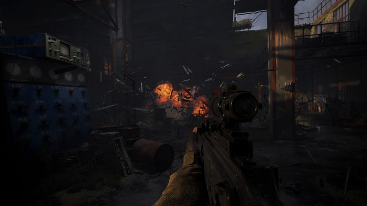 A firefight in Stalker 2.