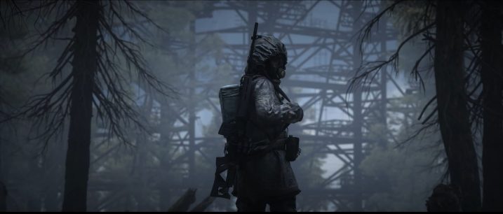 A stalker in the forest in Stalker 2.