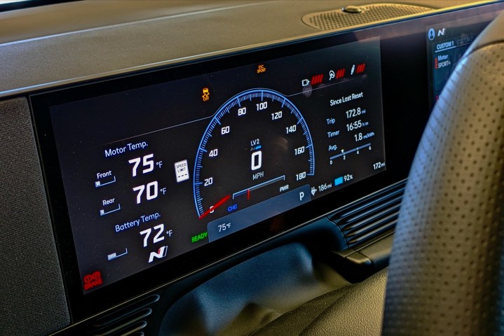 2025 Hyundai Ioniq 5 N instrument cluster.