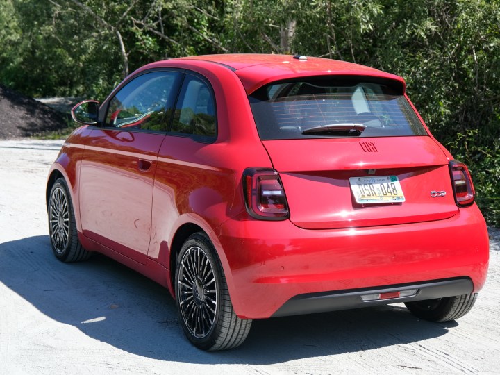 Rear of the Fiat 500e