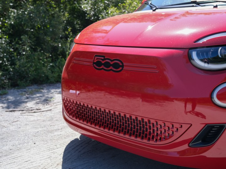 Front of the Fiat 500e