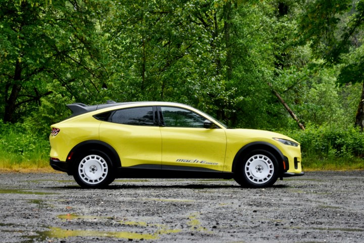 2024 Ford Mustang Mach-E Rally profile view.