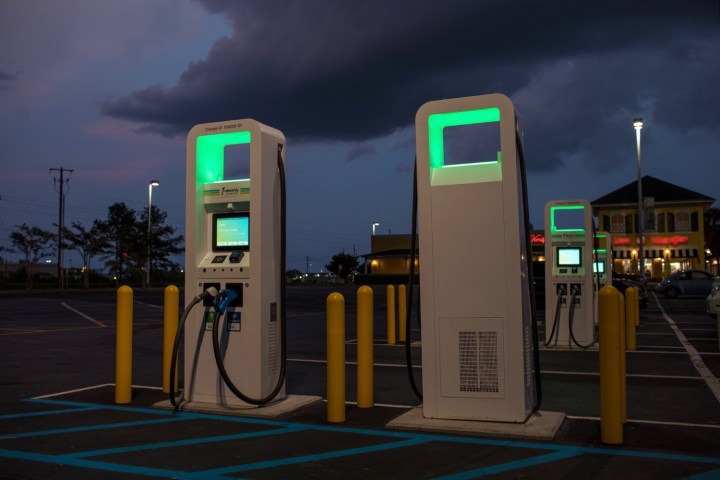 Two Electrify America Charging Stations. 