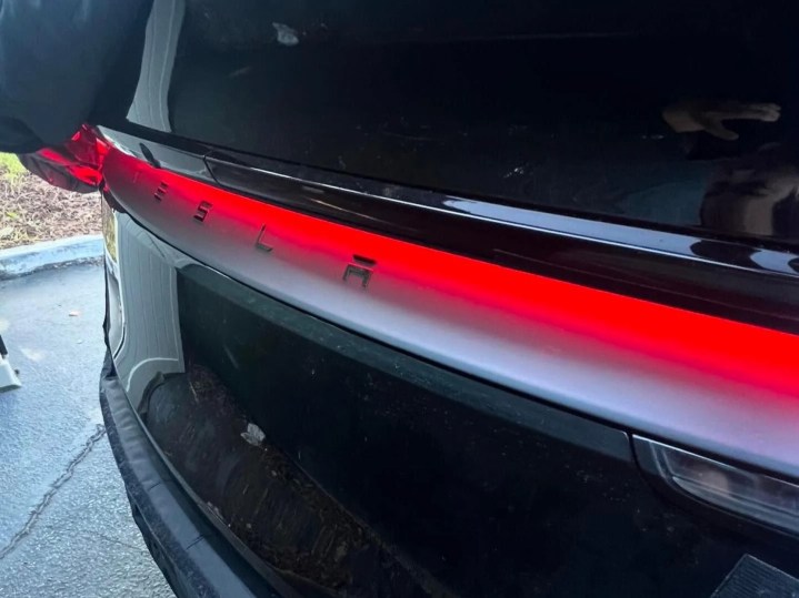 leaked Tesla Model Y light bar