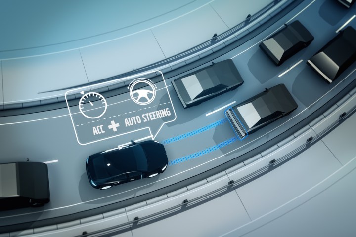 Volvo adaptive cruise control with steer assist