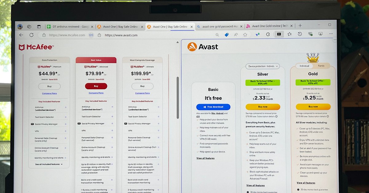 McAfee+ vs. Avast One: Choosing the Right Antivirus for You