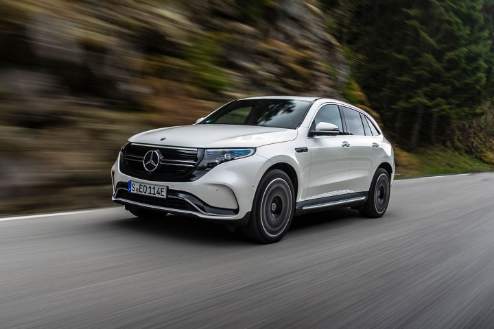 Mercedes-Benz EQC highlighting its modern exterior