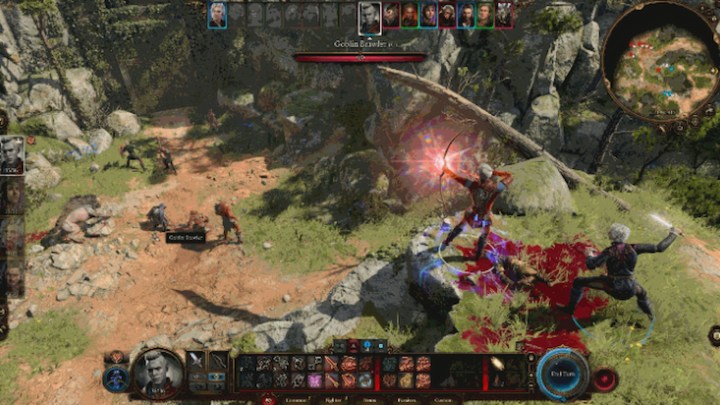 Arcane Archer Fighter in combat in Baldur's Gate 3