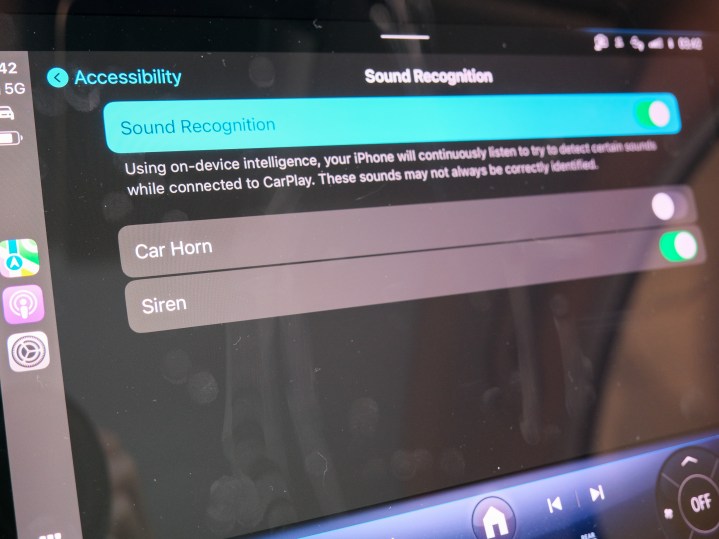 Sound Recognition in CarPlay on iOS 18