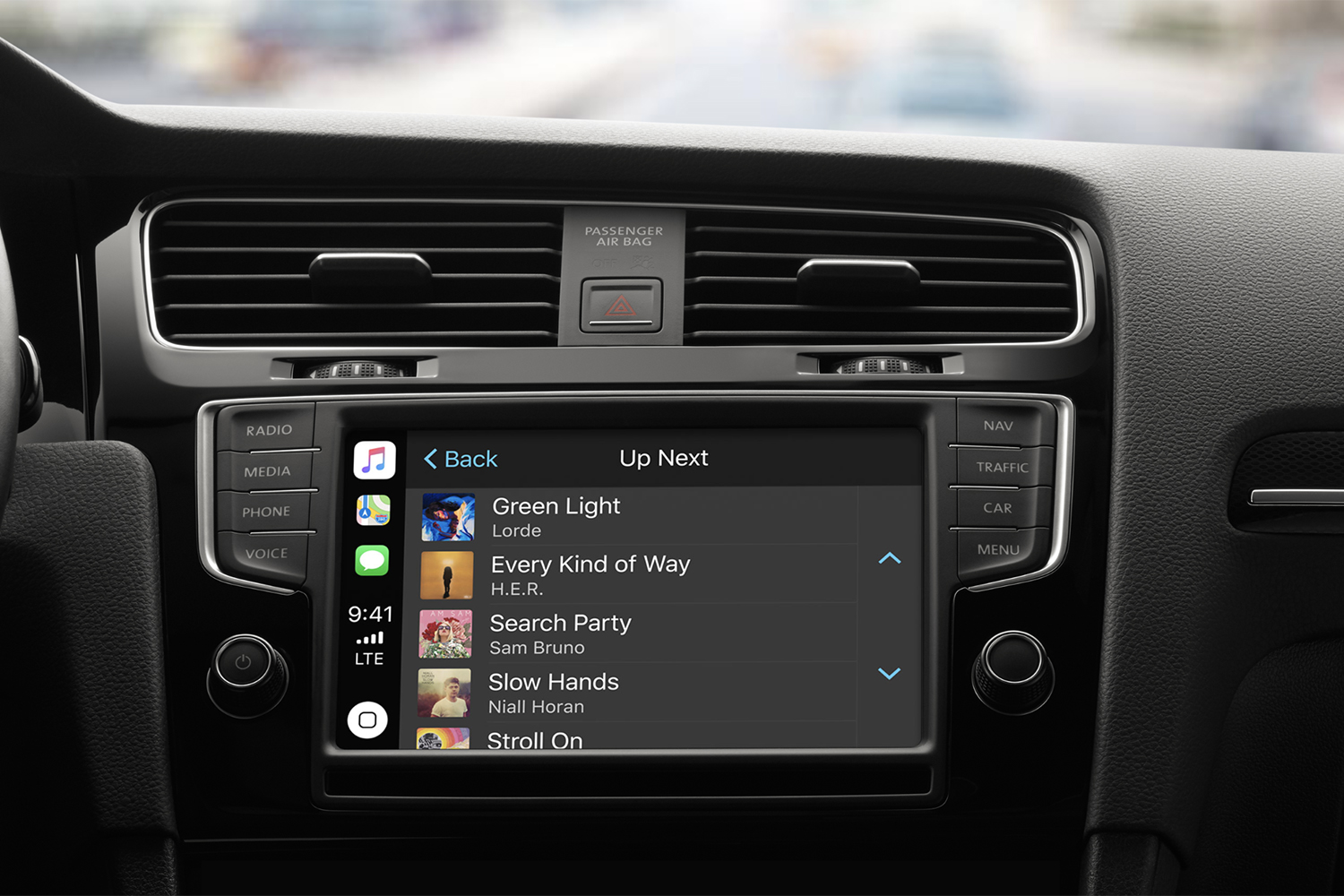 Car with Apple CarPlay Enabled