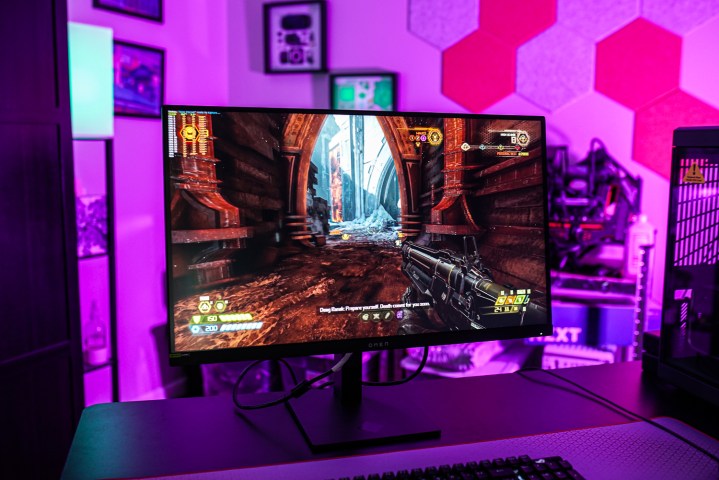 Gameplay of Doom Eternal on the HP Omen 27k.