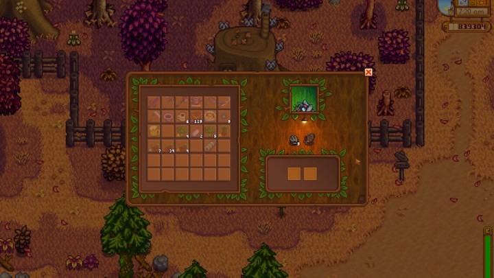 Raccoon request in Stardew Valley.