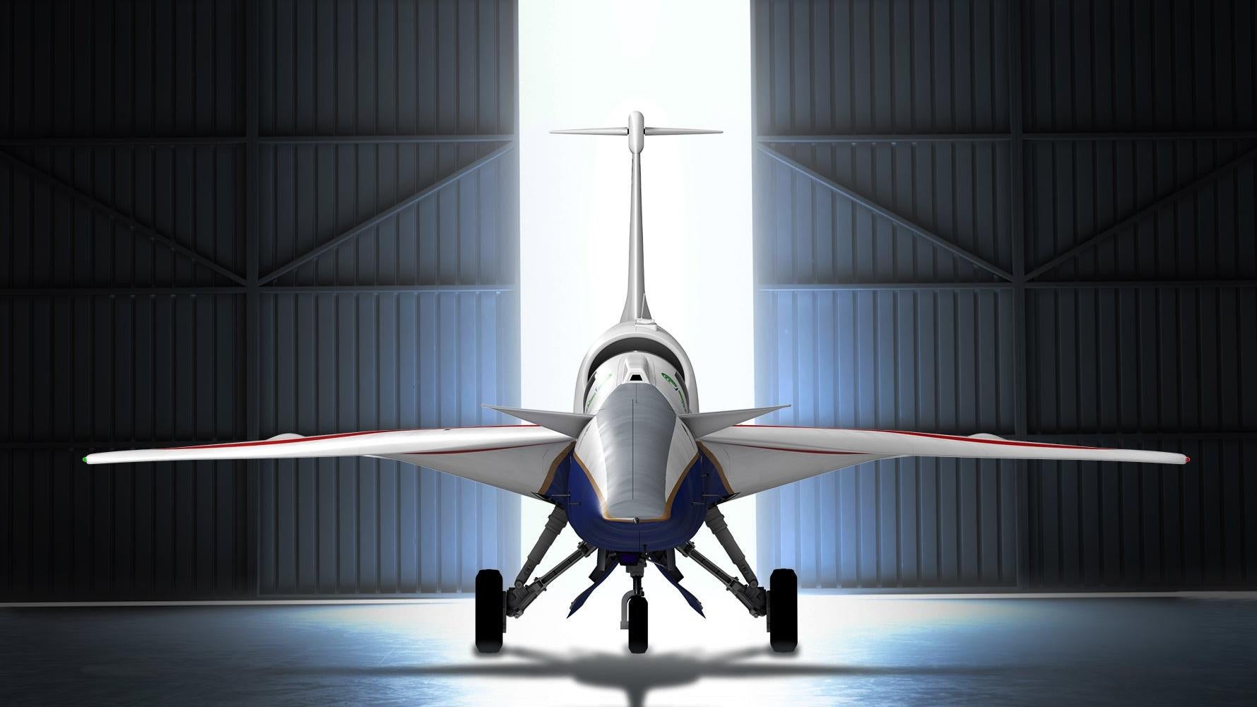 NASA's X-59 Quiet Supersonic Aircraft Rolls Out of Hangar