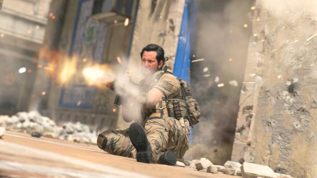 alt: Players fighting on the Endowment map in Call of Duty: Modern Warfare 3's multiplayer.