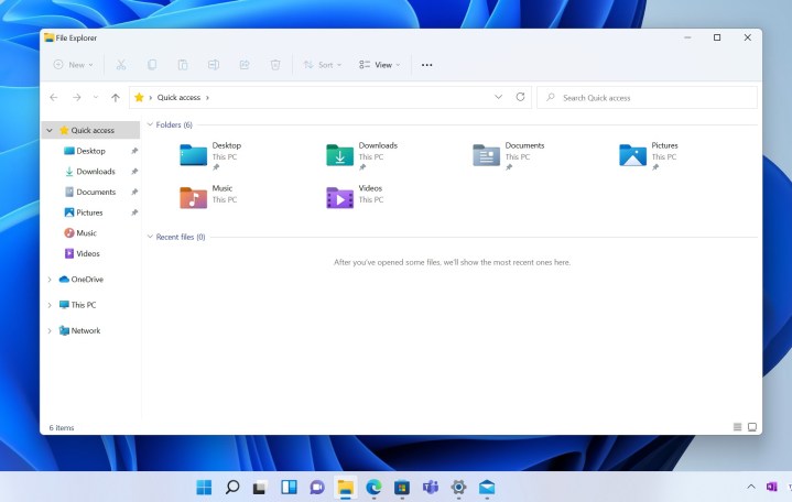 The File Explorer in Windows 11.