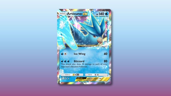 Articuno ex card in Pokémon TCG Pocket.