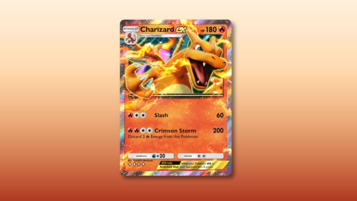 Charizard ex card in Pokémon TCG Pocket.