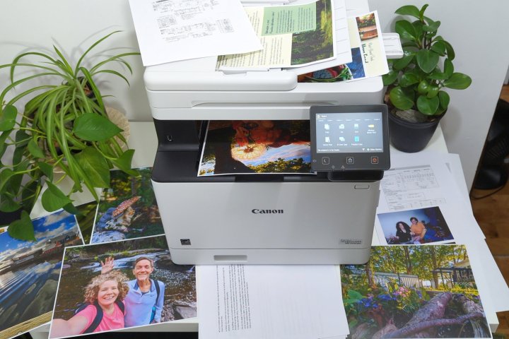 Photo quality is excellent for a color laser printer and the imageClass MF753Cdw is fast.