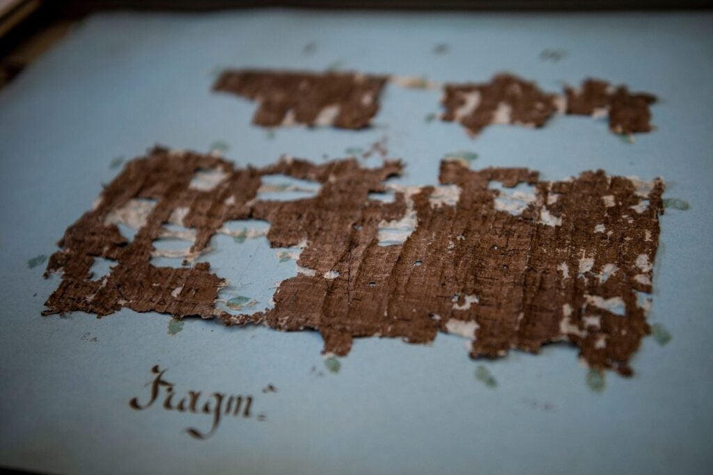 Papyrus Fragments Herculaneum Ai