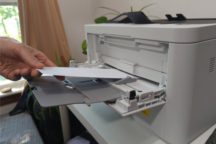 The HL-L3295CDW could print envelopes from my computer but not my phone.