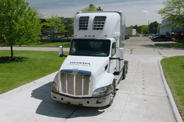 Honda hydrogen fuel-cell semi truck.