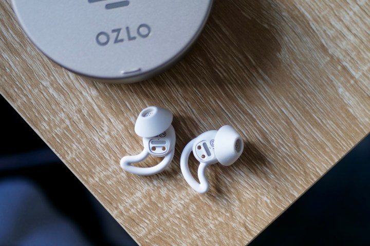 The Ozlo Sleepbuds outside the case.