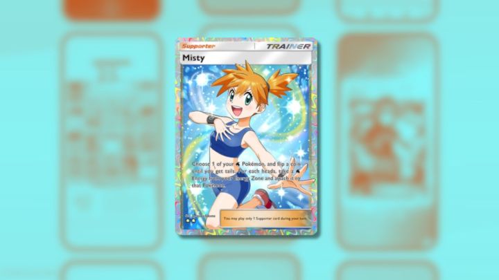 Misty card in Pokémon TCG Pocket.