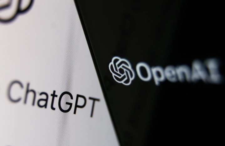 OpenAI and ChatGPT logos.