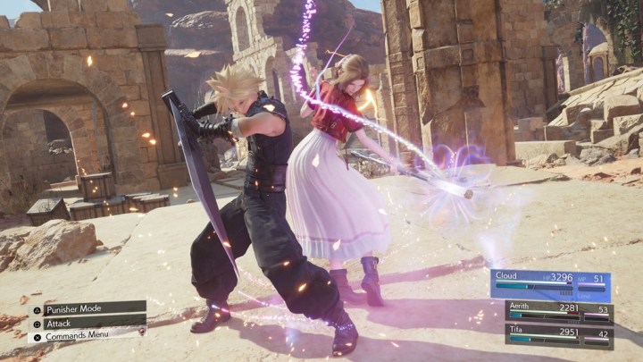 Cloud and Aerith attack