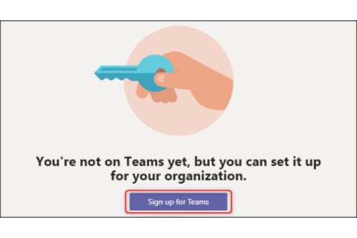 alt text: Microsoft Teams team creation screen