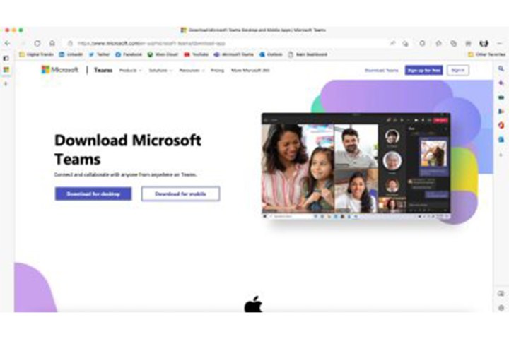 alt text: Microsoft Teams mobile app interface