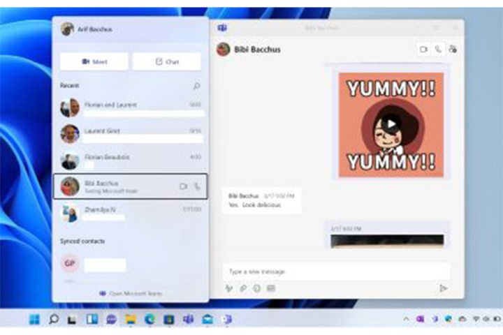 alt text: Microsoft Teams chat interface