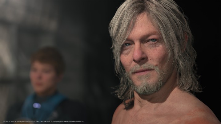 Sam Bridges, visibly older, in Death Stranding 2.