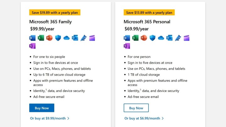 Microsoft Office Home prices. 