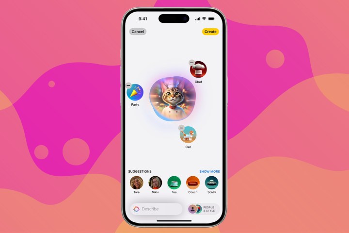 Creating Genmoji on iPhone