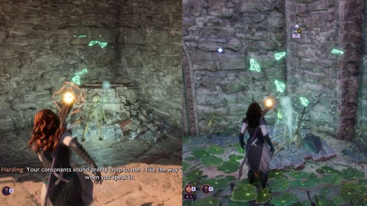 The second and third ghost locations within the Rivain Coast castle in Dragon Age: The Veilguard.