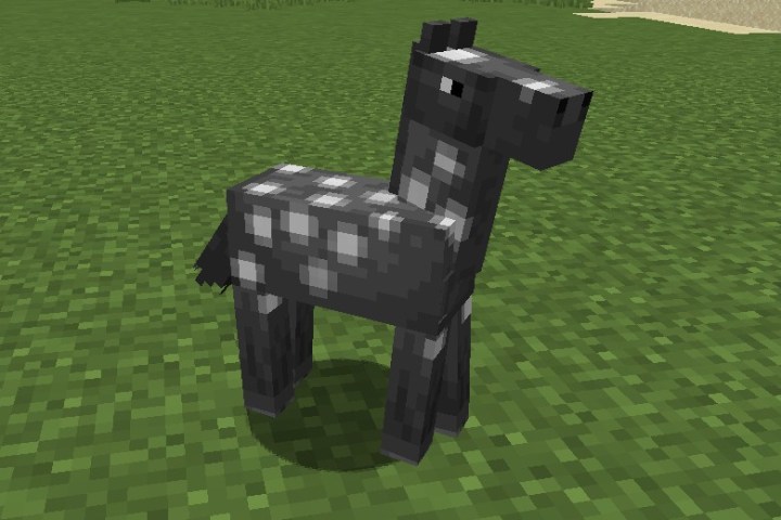 A baby horse in minecraft.