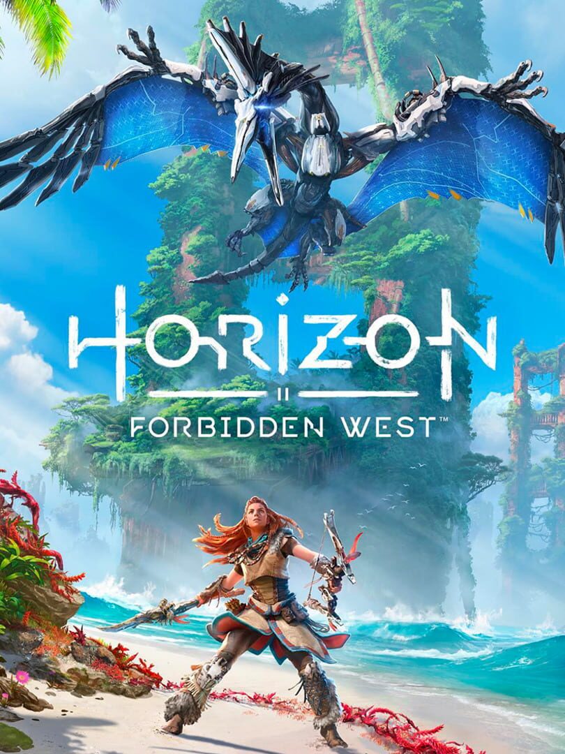 Horizon Forbidden West Aloy facing a robot dinosaur