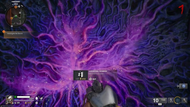 A big purple membrane in Black Ops 6.