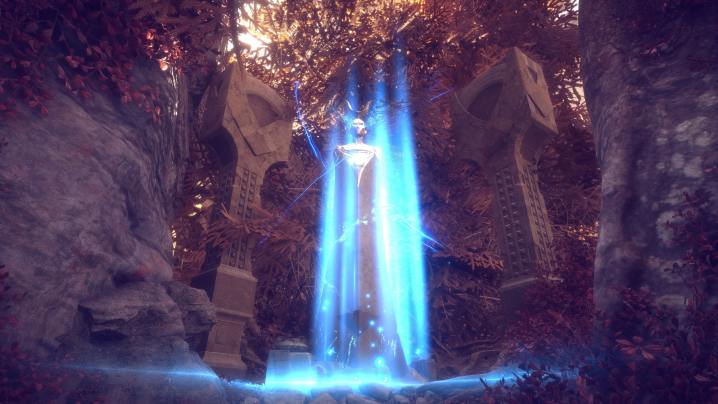 A glowing statue in Dragon Age: Dreadwolf.